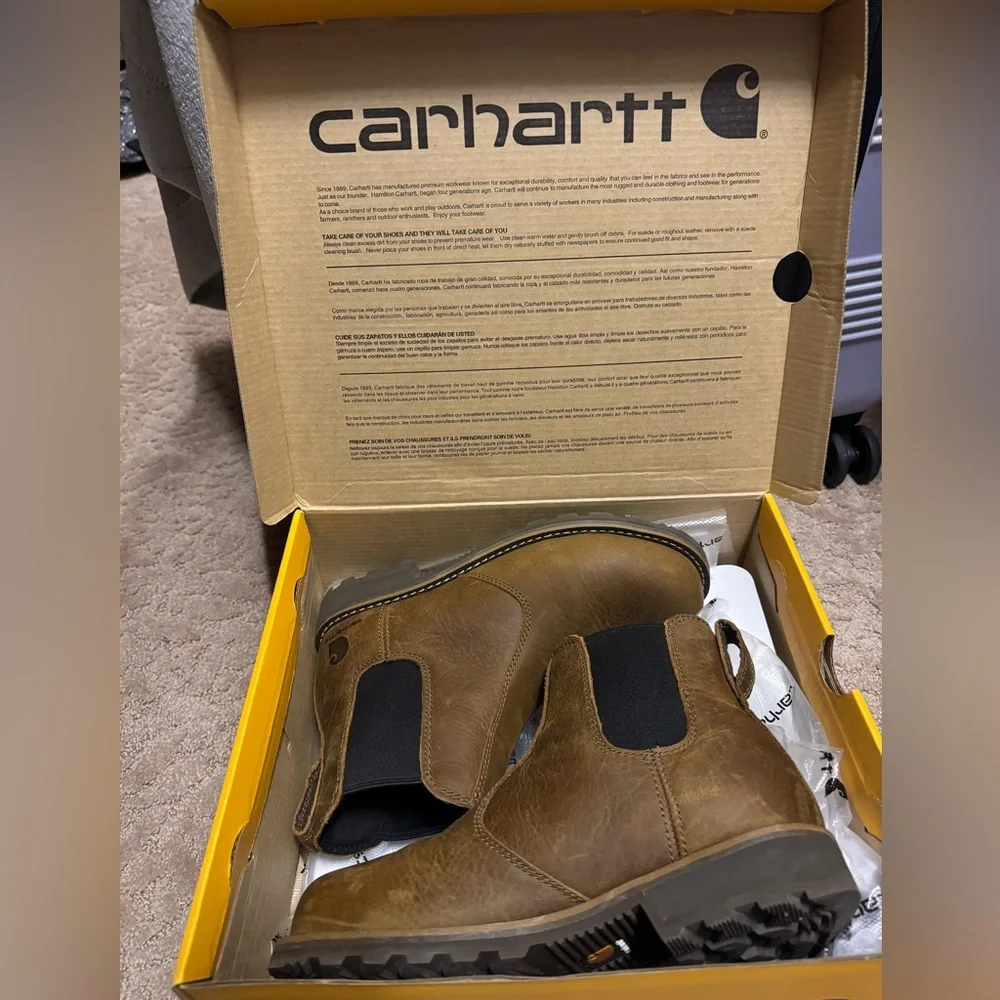 Carhartt Women's Tan Leather Chelsea Work Boot